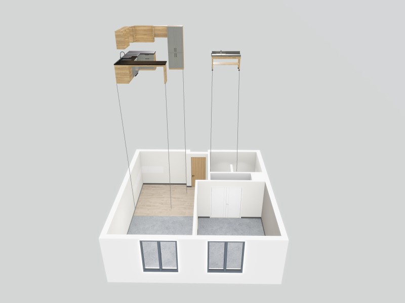 Rust Scheme Renderings ( 1 Bedroom King)