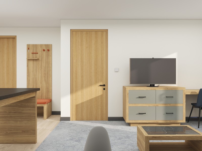 Rust Scheme Renderings ( 1 Bedroom King)